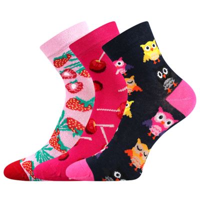 Ponožky dětské DEDOTIK letní DÍVČÍ mix B (3 páry)