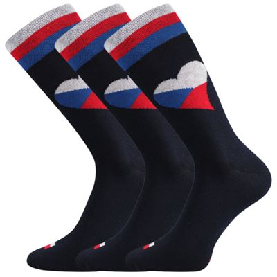 Ponožky pánské vtipné DEPATE s obrázky CZ vlajky