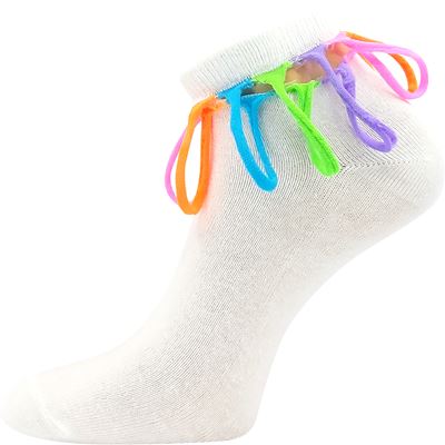 Ponožky letní s průstřihy DESDEMONA bílé