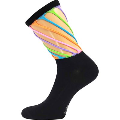 Ponožky letní s průstřihy DESDEMONA černé