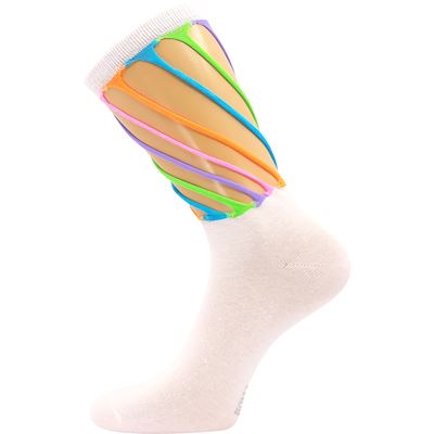 Ponožky letní s průstřihy DESDEMONA růžové