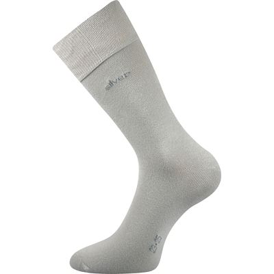 Ponožky bavlněné DESILVE s ionty stříbra SVĚTLE ŠEDÉ (3 páry)