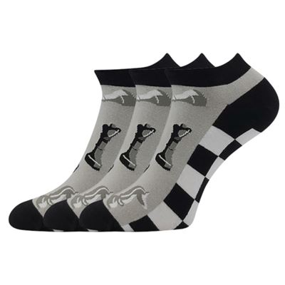 Ponožky barevné DEWOW s obrázky ŠACHY