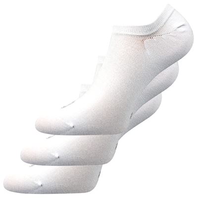 Ponožky extra nízké bambusové DEXI bílé (3 páry)