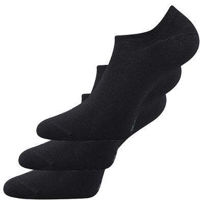 Ponožky extra nízké bambusové DEXI černé (3 páry)