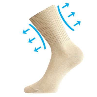 Ponožky medicine DIARTEN s nestahujícím lemem BÉŽOVÉ