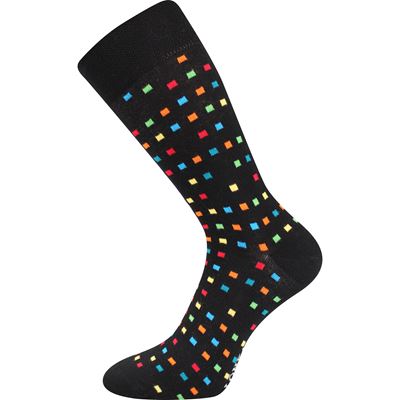 Ponožky trendy DIKARUS společenské KOSTKOVANÉ pestré (3 páry)