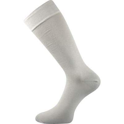 Ponožky pánské vysoké společenské DIPLOMAT světle šedé