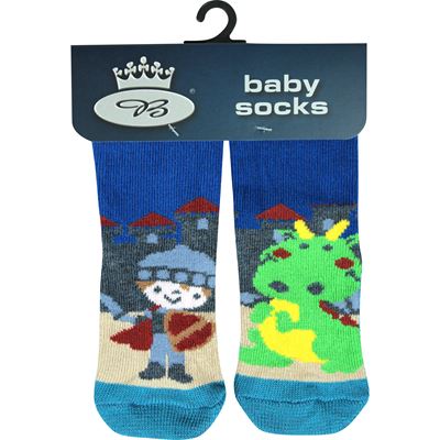 Ponožky kojenecké párované 1+1 DORA ABS chlapecké