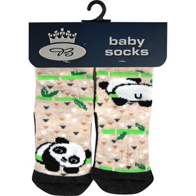 Ponožky kojenecké párované 1+1 DORA s pandami