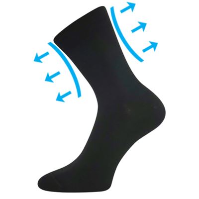 Ponožky medicine bavlněné DRMEDIK černé