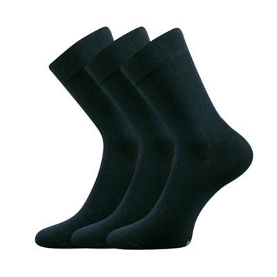 Ponožky jednobarevné DYPAK z modalu TMAVĚ MODRÉ (3 páry)