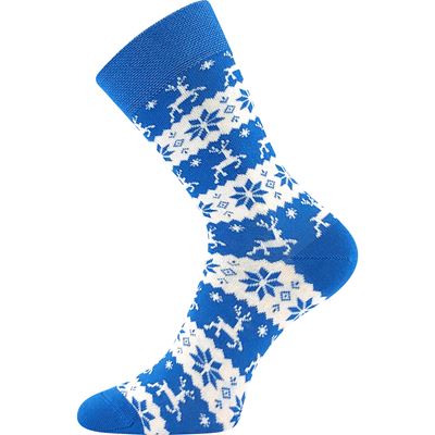 Ponožky vánoční ELFI jako ozdoba na stromeček MODRÉ
