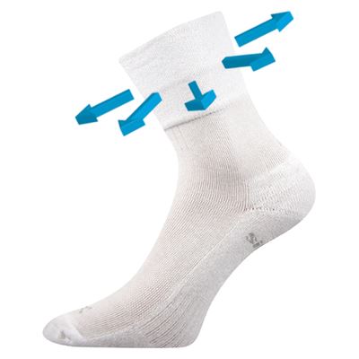 Ponožky medicine ENIGMA s jemným lemem BÍLÉ