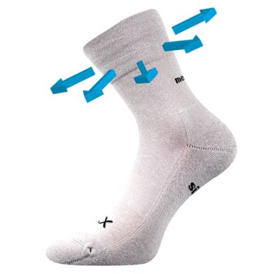 Ponožky medicine ENIGMA s jemným lemem SVĚTLE ŠEDÉ