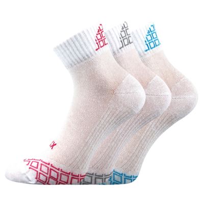 Ponožky dámské letní EVOK mix BÍLÉ (3 páry)