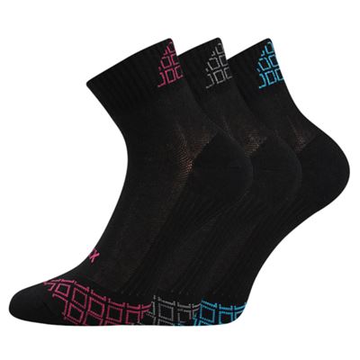 Ponožky dámské letní EVOK mix ČERNÉ (3 páry)