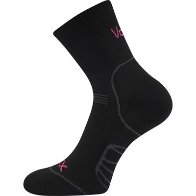 Ponožky cyklistické FALCO sportovní ČERNÉ s neon růžovou