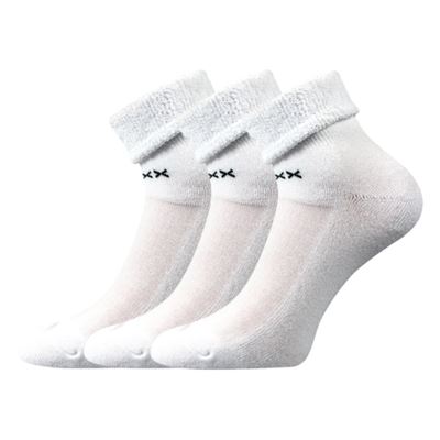 Ponožky dámské froté FIFU sportovní BÍLÉ (3 páry)