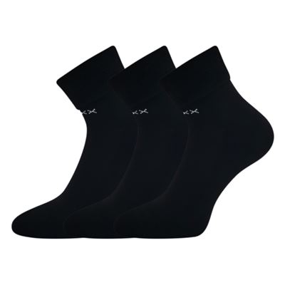 Ponožky dámské froté FIFU sportovní ČERNÉ (3 páry)