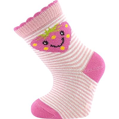 Ponožky kojenecké FILÍPEK ABS obrázkové DÍVČÍ (3 páry)