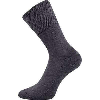 Ponožky medicine FINEGO s jemným lemem TMAVĚ ŠEDÉ