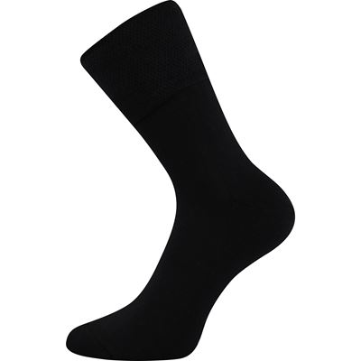 Ponožky medicine FINEGO s jemným lemem ČERNÉ