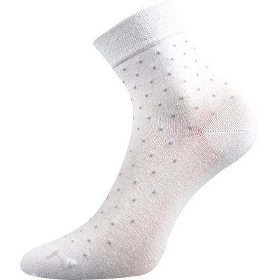 Ponožky dámské medicine FIONA s nestahujícím lemem BÍLÉ