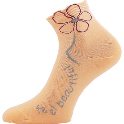 Ponožky dámské FLEURA bavlněné MIX B (3 páry) Lonka 127377 2