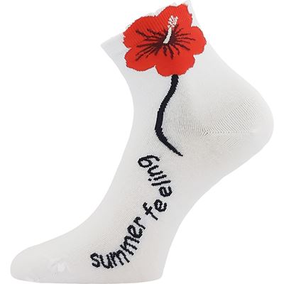 Ponožky dámské FLEURA bavlněné MIX C (3 páry) Lonka 127378 2