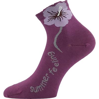Ponožky dámské FLEURA bavlněné MIX C (3 páry) Lonka 127378 3