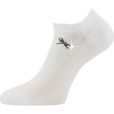 Ponožky dámské elegantní FLITANA 01 s kamínky BÍLÉ