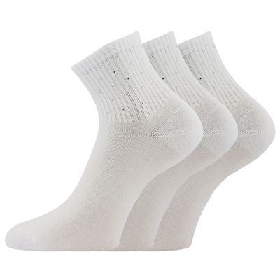 Ponožky dámské elegantní FLITANA 04 s kamínky BÍLÉ Lonka 127333 2