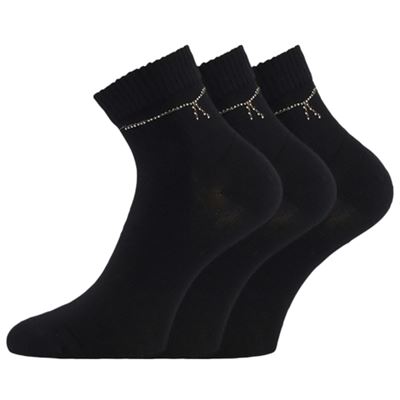 Ponožky dámské elegantní FLITANA 05 s kamínky ČERNÉ Lonka 127338 2