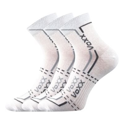 Ponožky bavlněné sportovní FRANZ 03 bílé (3 páry)
