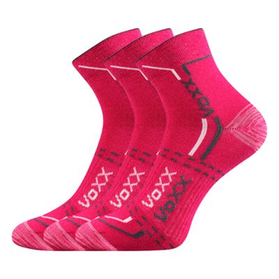 Ponožky bavlněné sportovní FRANZ 03 magenta (3 páry)