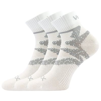 Ponožky bavlněné sportovní FRANZ 05 bílé (3 páry)