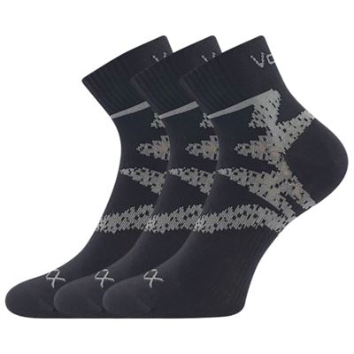 Ponožky bavlněné sportovní FRANZ 05 černé (3 páry)