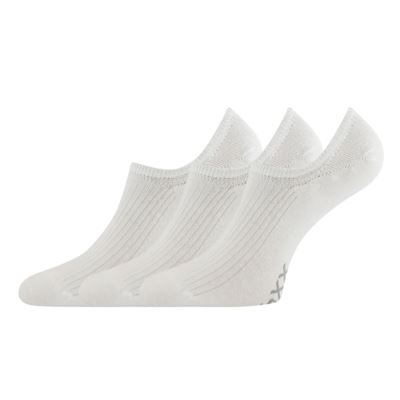 Ponožky extra nízké bavlněné HAGRID bílé (3 páry)