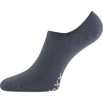 Ponožky extra nízké bavlněné HAGRID tmavě šedé (3 páry)