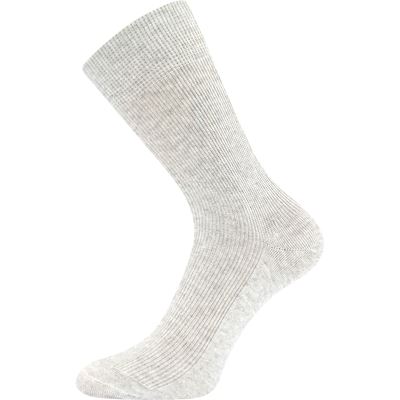 Ponožky slabé HALIK 100% bavlněné SVĚTLE ŠEDÉ MELÉ