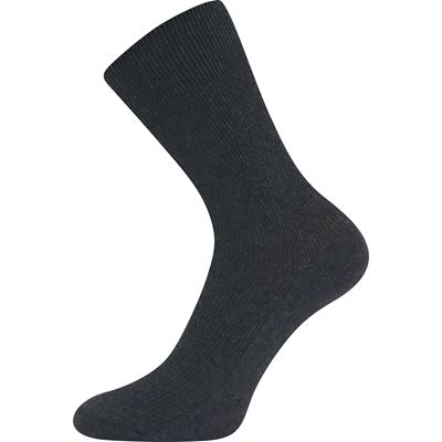 Ponožky slabé HALIK 100% bavlněné TMAVĚ ŠEDÉ MELÉ