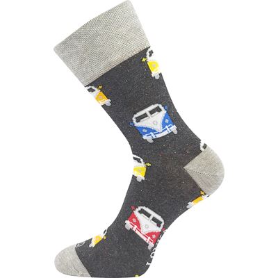 Ponožky pánské vtipné HARRY s obrázky MIX D (3 páry)