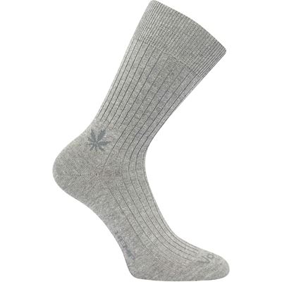 Ponožky bavlněné HEMPIX s konopím, bambusem a ionty stříbra ŠEDÉ (3 páry)