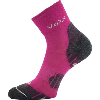 Ponožky dětské zimní vlněné IRIZARIK II se stříbrem FUXIA