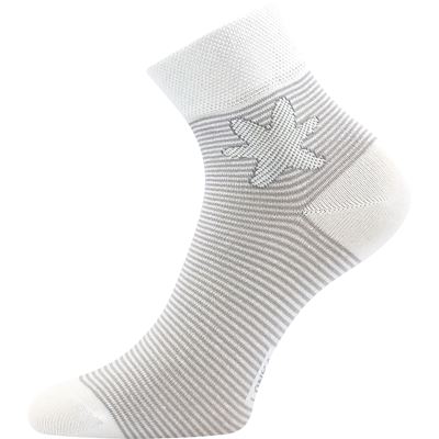 Ponožky dámské slabé JANKA letní MIX s proužky a obrázky (3 páry)