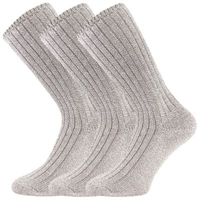 Ponožky dámské silné JIZERA melírované SVĚTLE FIALOVÉ (3 páry)