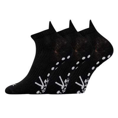 Ponožky krátké sportovní JOGA s ABS černé