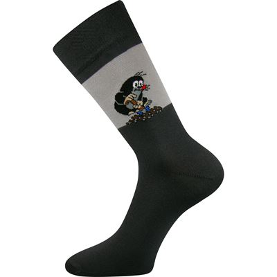 Ponožky společenské KR 111 s obrázkem Krtka MIX B tmavé (3 páry)