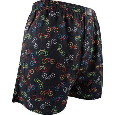 Trenýrky pánské KARLOS ze 100% bavlny vzor BIKE černé
